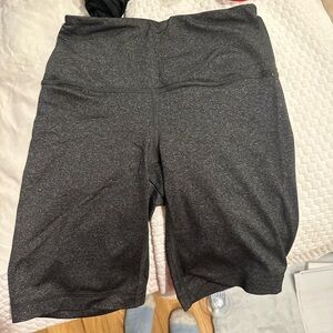 Heathers grey biker shorts